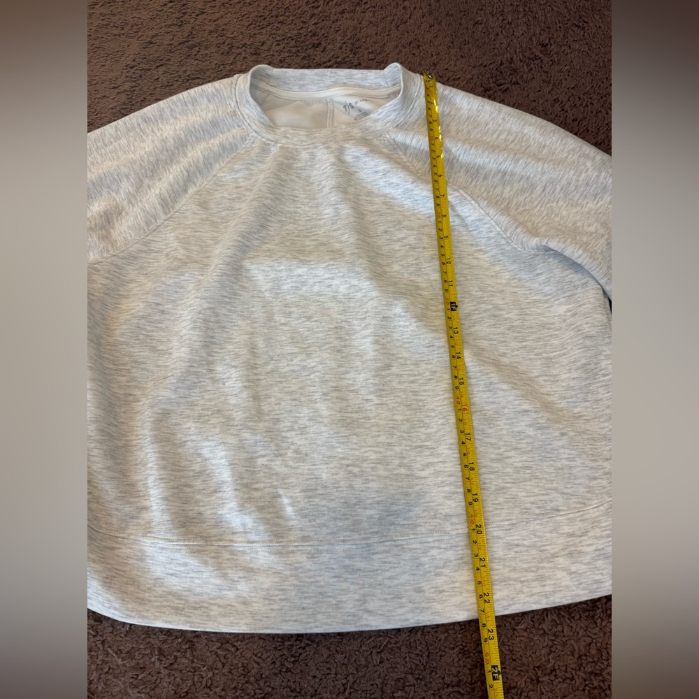 T|S By Thrive Societe Gray White Heather Soft Pullover Brushed Luxe XL $98 - Picture 7 of 7